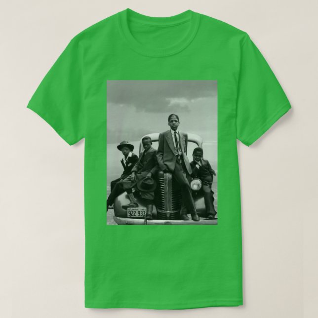 Iceberg Slim Boys in the Hood Black History Design T-Shirt (Design Front)