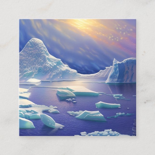 Iceberg Square Business Card (Front)