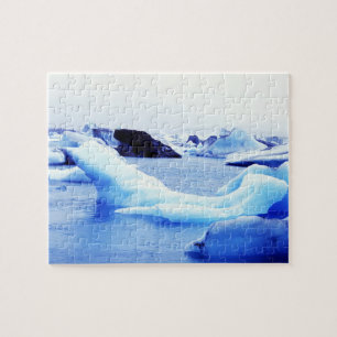 Icebergs at Jokulsarlon Lagoon Jigsaw Puzzle