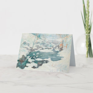 Icebound by John Henry Twachtman Holiday Card