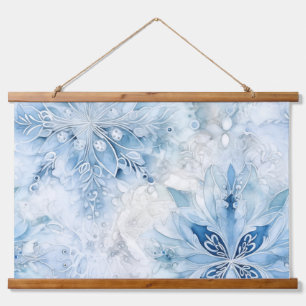 Icebound Fantasy Realm Winter Hanging Tapestry
