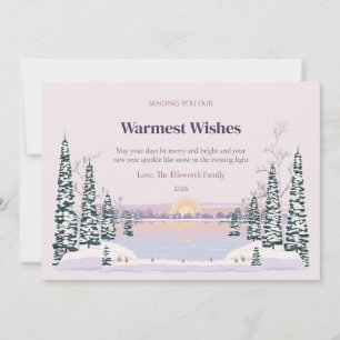Icebound Sundown Family Christmas Card