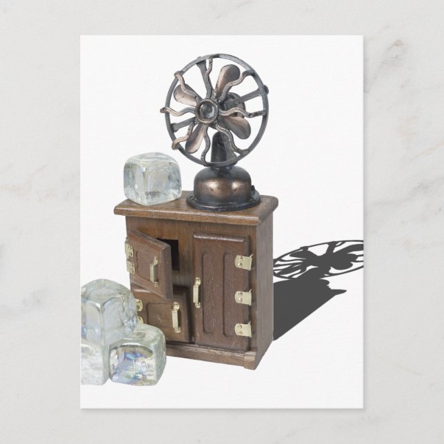 IceBoxAndFan083114 copy.png Postcard (Front)