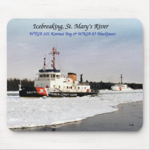 Icebreaking St. Mary's River mousepad