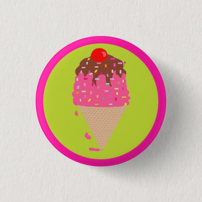 Icecream Cone Button (Front)