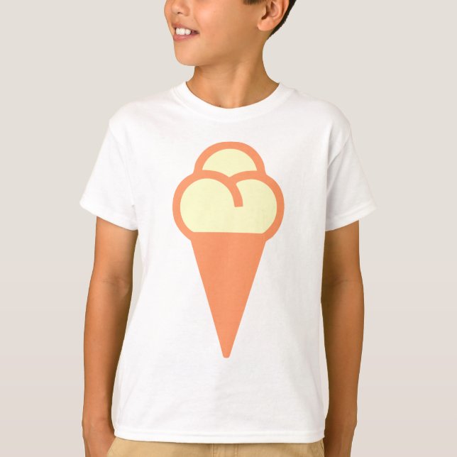 Icecream Cone Symbol T-Shirt (Front)