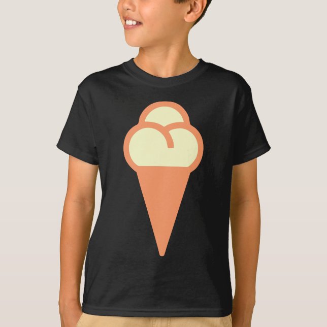 Icecream Cone Symbol T-Shirt (Front)