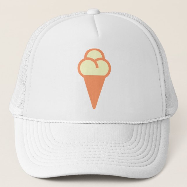 Icecream Cone Symbol Trucker Hat (Front)