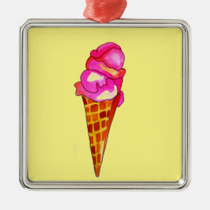 icecream gelato cute food art metal tree decoration