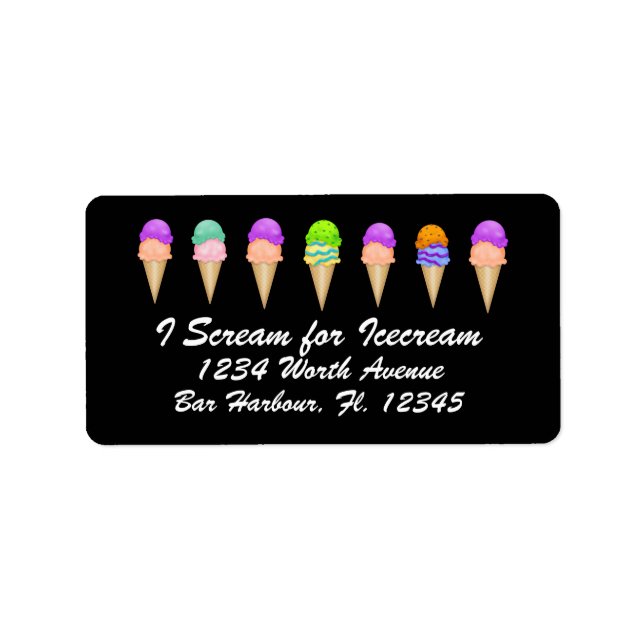 Icecream Label - SRF (Front)