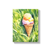Icecream on a grassy patch