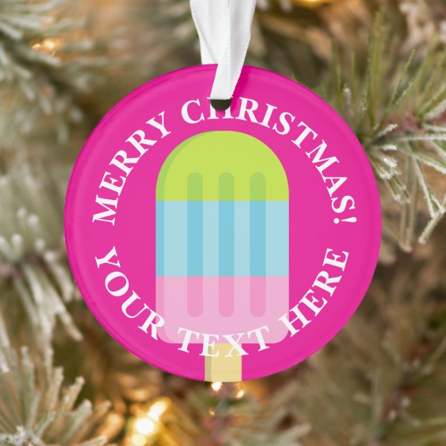 Icecream popsicle Christmas tree ornament gift (Tree)