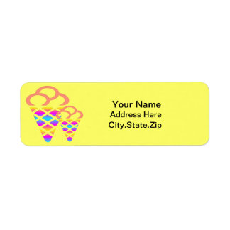 Icecream Return Address Lables Label