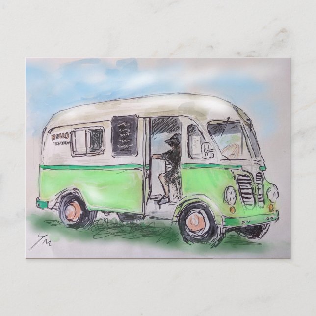 Icecream Vendor Postcard (Front)