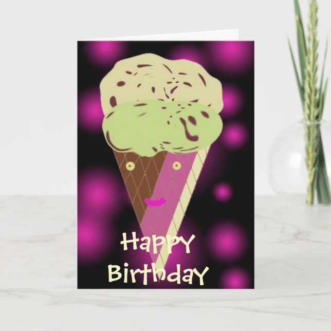 Icecreamdesign, Happy Birthday Card (Front)