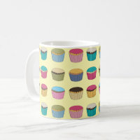 Iced Buns Cupcake Cakes Colourful Pattern