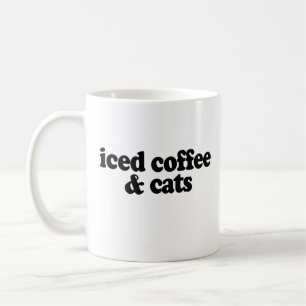 iced coffee and cats mug