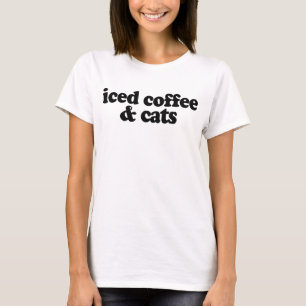 iced coffee and cats T-Shirt
