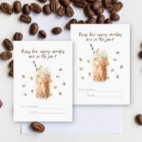 Iced Coffee Baby shower Guess how many candies