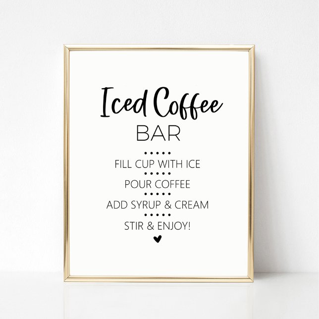 Iced Coffee Bar Drink Sign (Creator Uploaded)