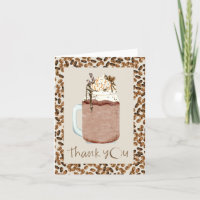 Iced Coffee Beans Baby Shower Thank You