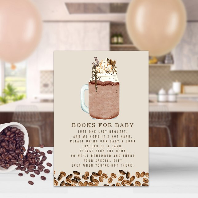 Iced Coffee Books For Baby Shower Book Request Invitation (Creator Uploaded)