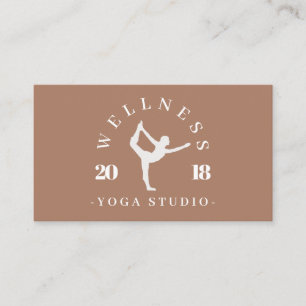 Iced Coffee Colour Wellness Yoga Studio Instructor Business Card