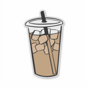 Iced Coffee Cup Art