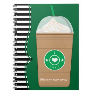 Iced Coffee Frappuccino Frap Journal Notebook