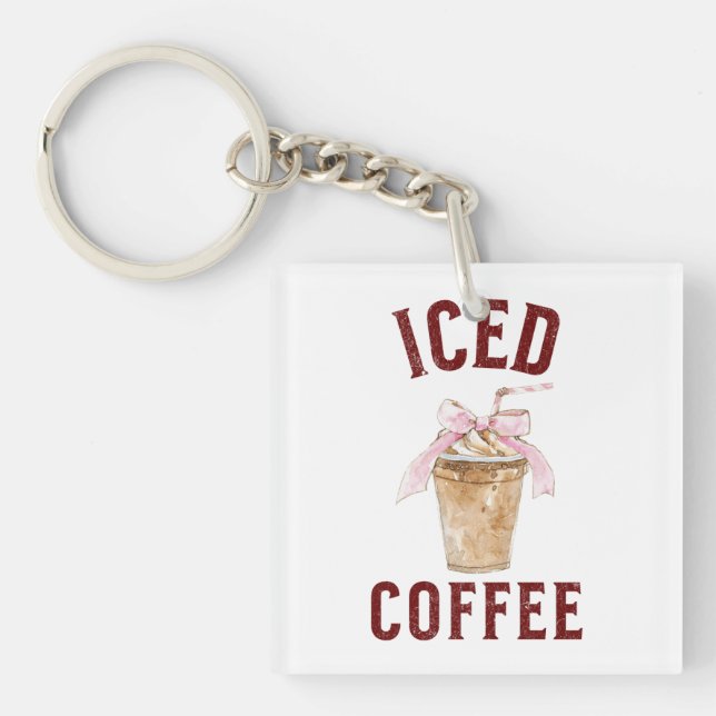 Iced Coffee Key Ring (Front)