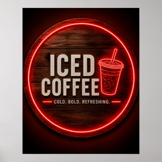 Iced Coffee Neon Sign