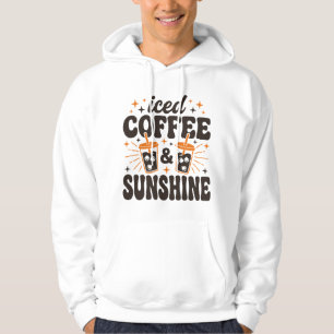 iced coffee sunshine summer vibes hoodie