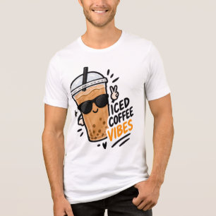 ICEd Coffee Vibes Cute Coffee Lover T-shirt Tri-Blend Shirt