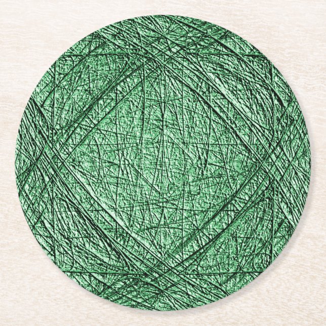 Iced Green Round or Square Coasters set of 6 (Front)