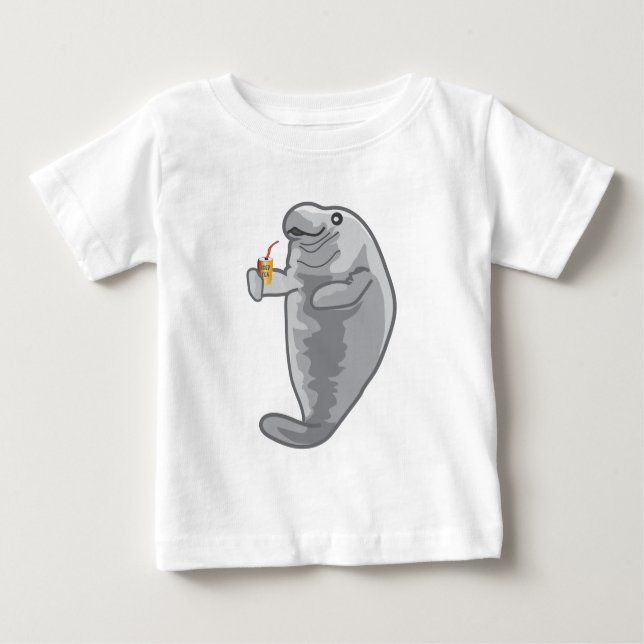 Iced Manatee - just chill Baby T-Shirt (Front)