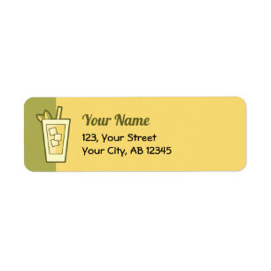 Iced Tea Label Return Address Label