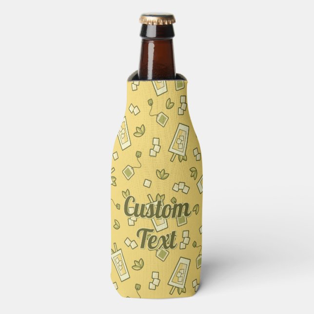 Iced Tea Pattern Bottle Cooler (Bottle Front)