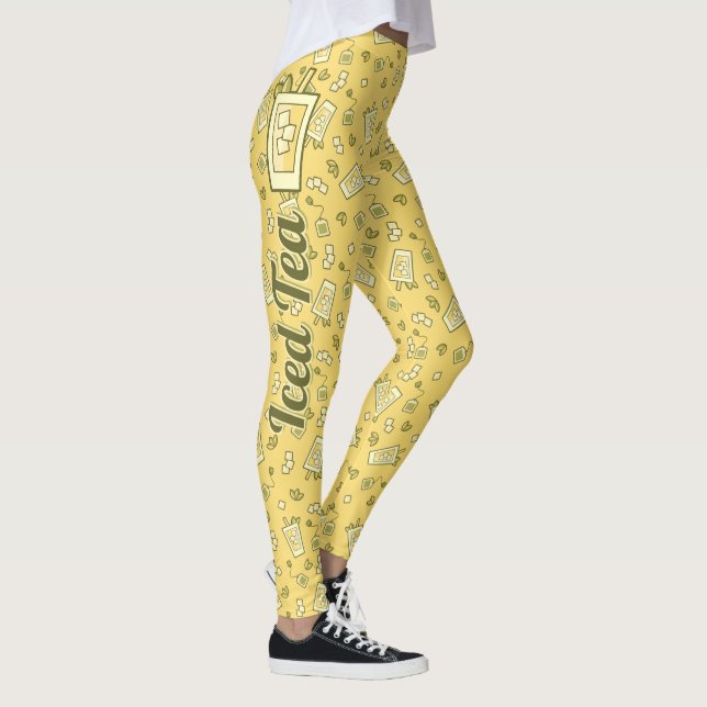 Iced Tea Pattern Leggings (Right)