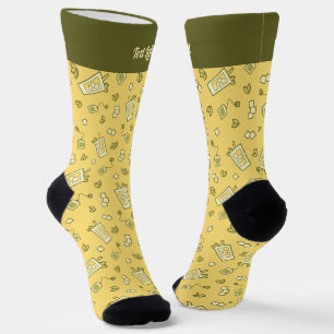 Iced Tea Pattern Socks