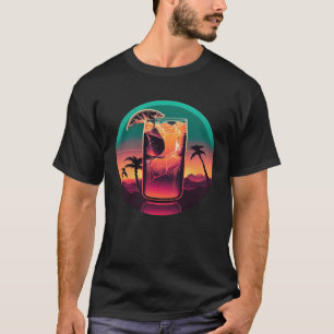 Iced Tea Synthwave 80s Retrowave Aesthetic 2 T-Shirt