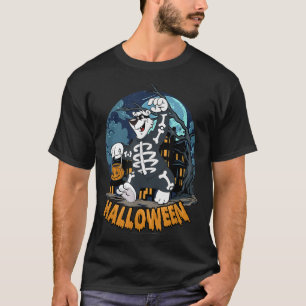 ICEE Bear Skeleton Halloween Costume  T-Shirt