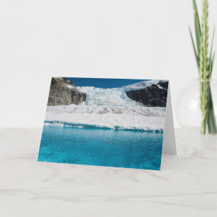 Icefall and Lake, Juneau Icefield (Blank Inside) Card