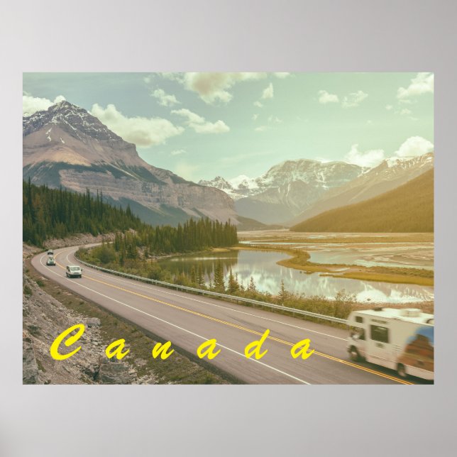 Icefield Parkway, Canada Poster (Front)