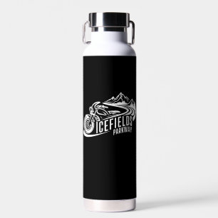 Icefields Parkway Alberta Canada Motorcycle Water Bottle