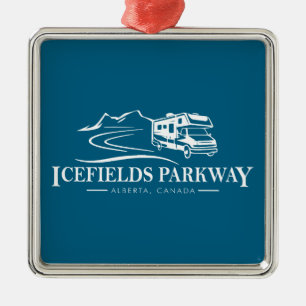 Icefields Parkway Alberta Recreational Vehicle Metal Ornament