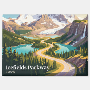 Icefields Parkway Canada Magnet