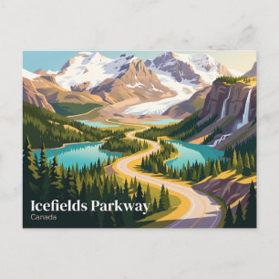 Icefields Parkway Canada Postcard