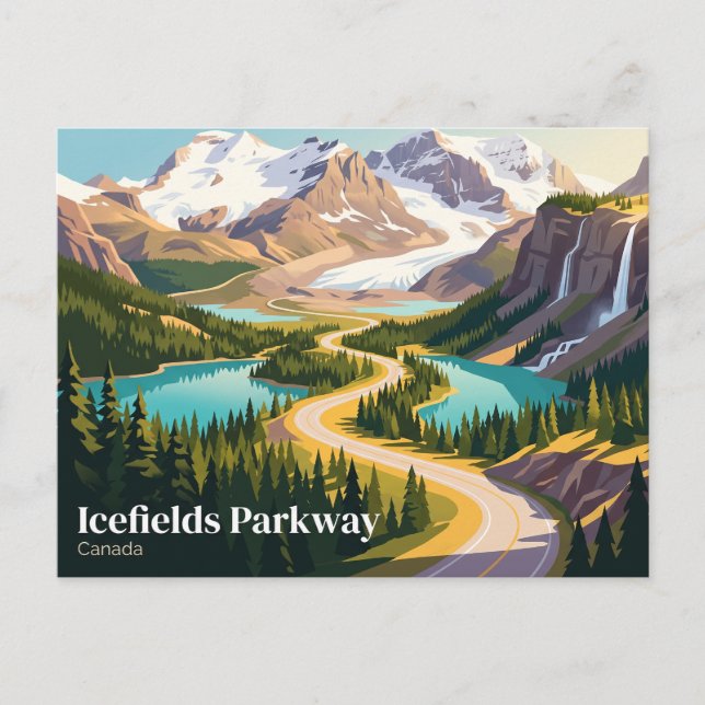 Icefields Parkway Canada Postcard (Front)