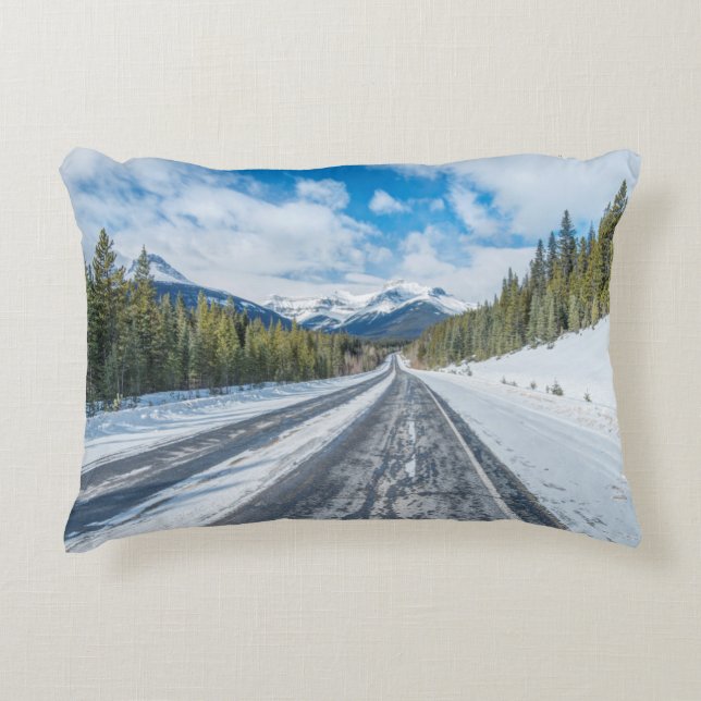 Icefields Parkway Decorative Cushion (Front)