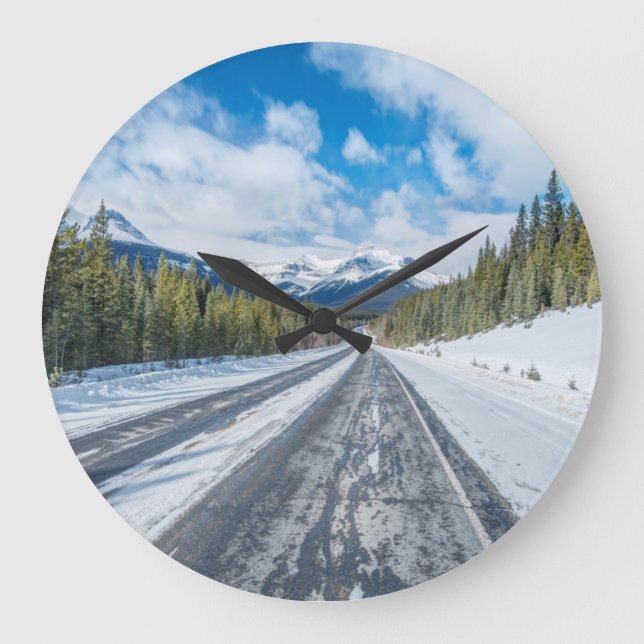 Icefields Parkway Large Clock (Front)
